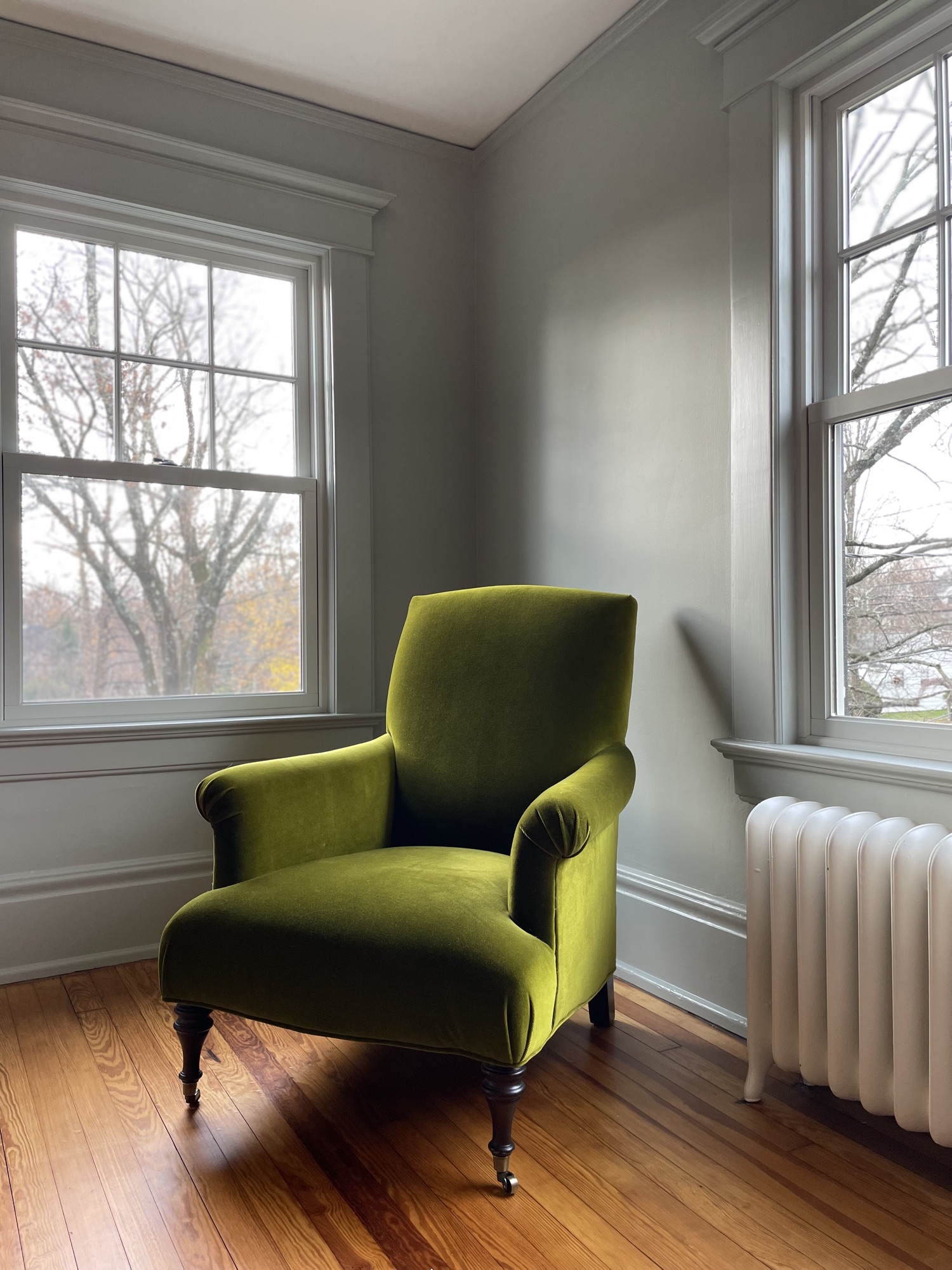 Olive armchair